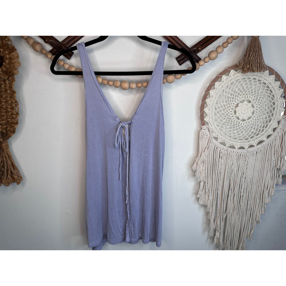 Free People We the Free Lavender Tie Swing Tank